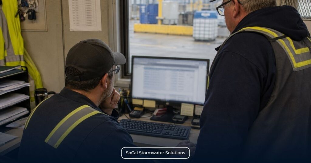 Industrial facility staff reviewing SMARTS account links, user roles, and facility access before Annual Report filing.